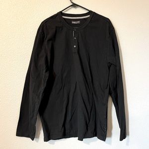 Men's Kenneth Cole Black Long Sleeve Shirt Size XXL